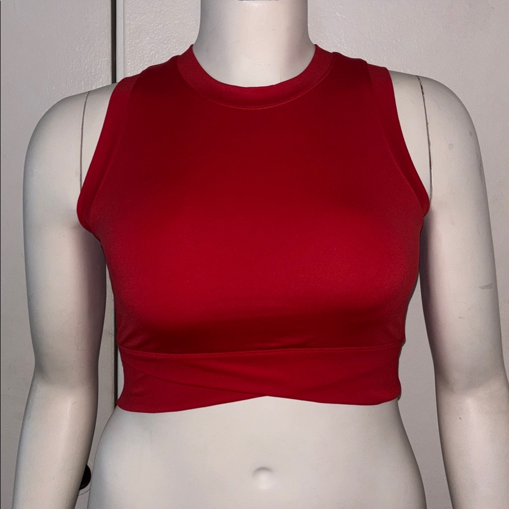 Red Sleeveless Women's Top